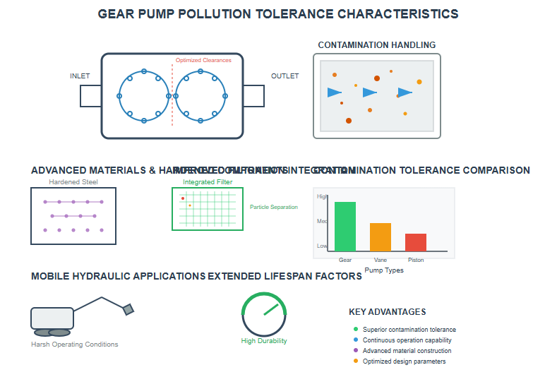 Modern gear pump with advanced features