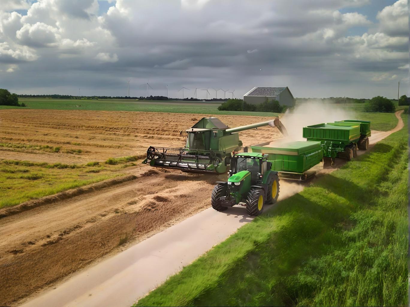 Agricultural machinery with hydraulic systems