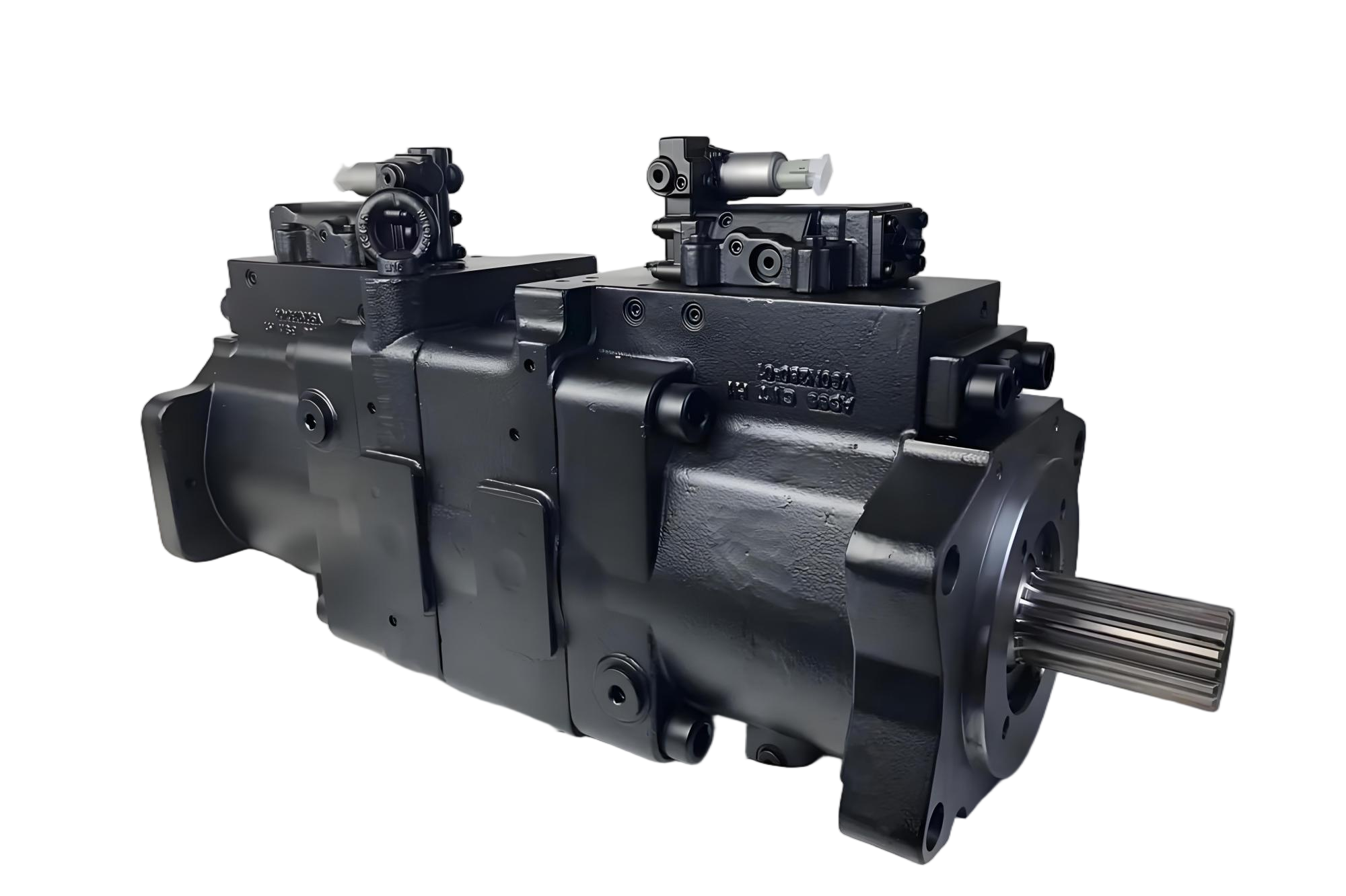 Hydraulic pump cutaway showing internal components