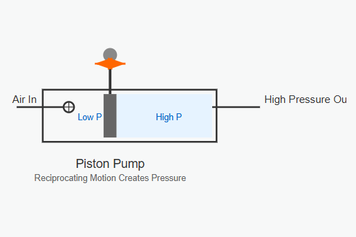Piston pump mechanism