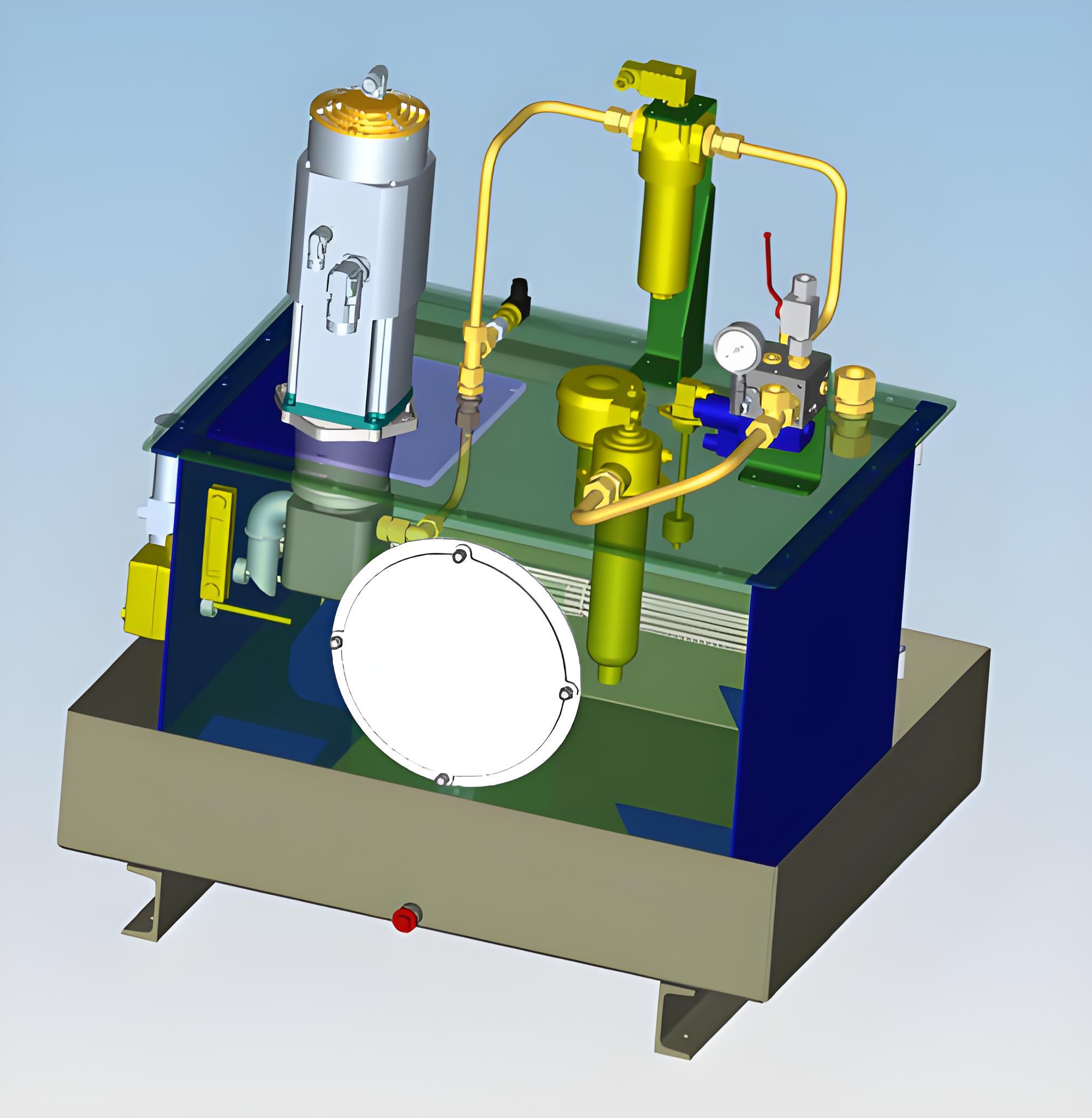 Smart hydraulic system with sensors and digital monitoring interface