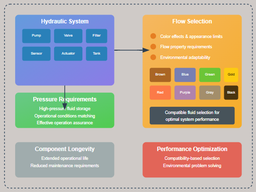 Hydraulic fluid selection and filtration systems
