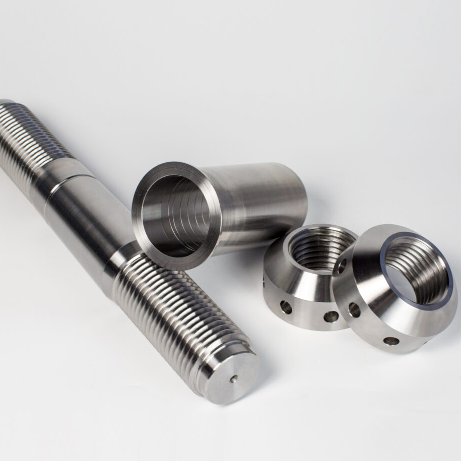 Long bolts used to secure hydraulic components