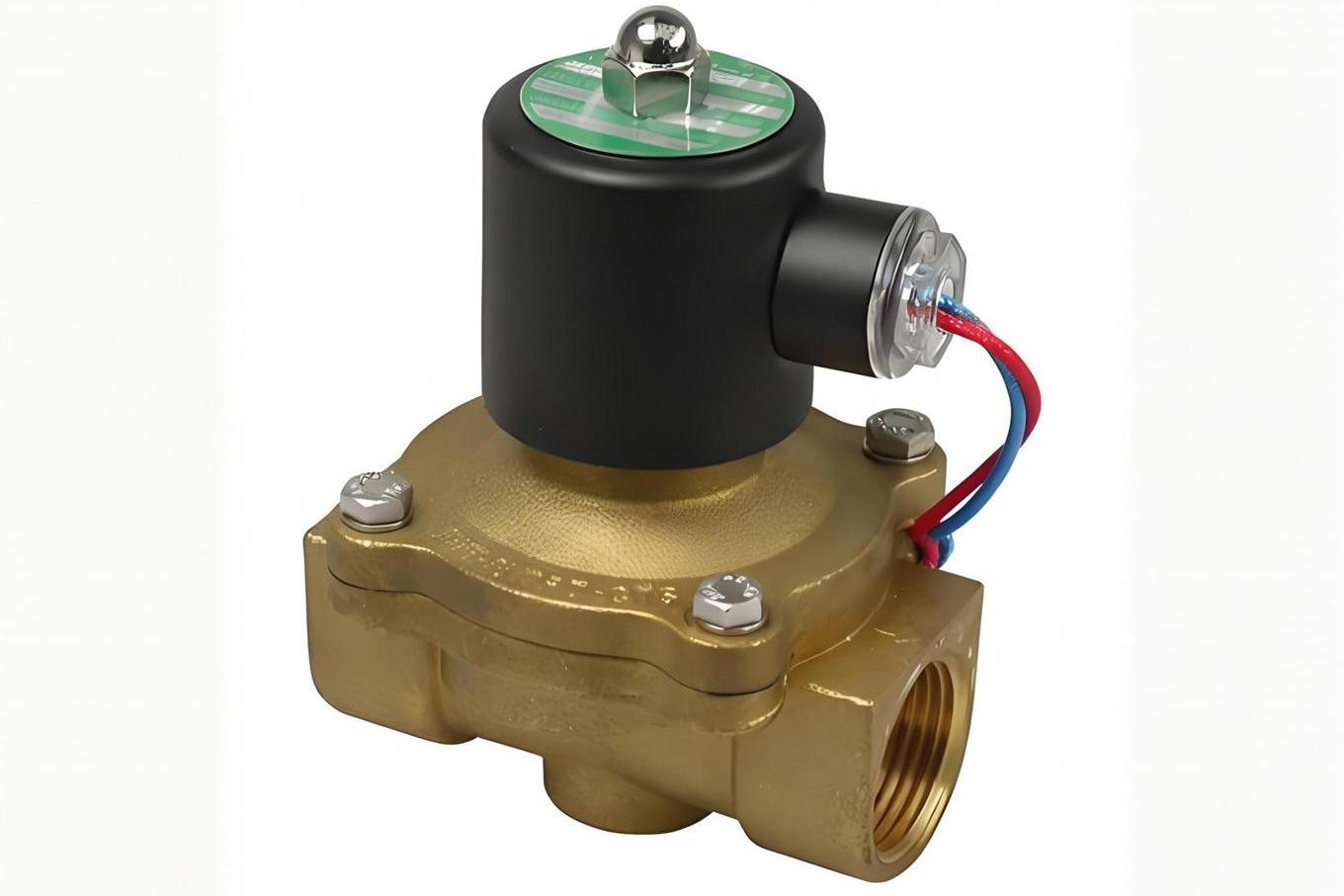 Solenoid valve with electrical connector and hydraulic ports