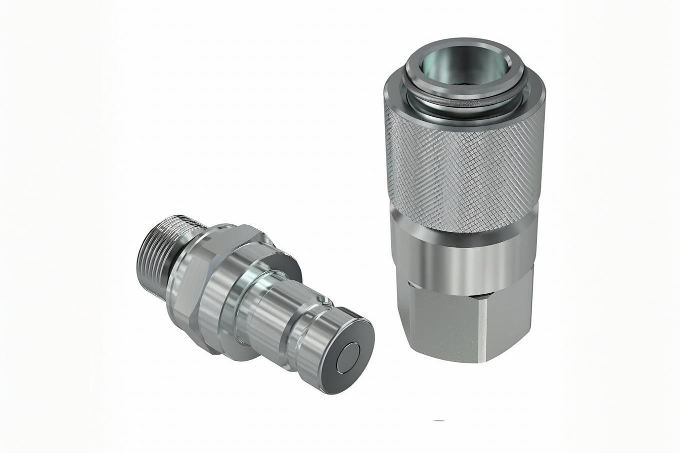 Hydraulic quick couplings for rapid connection and disconnection