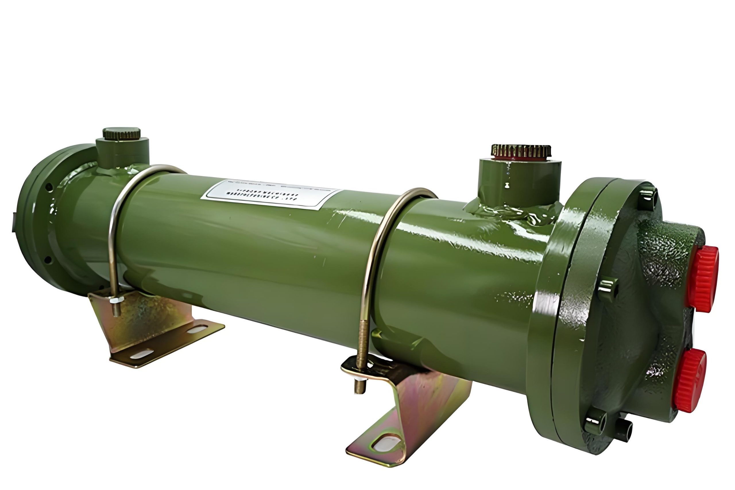 Hydraulic oil cooler with fins for heat dissipation