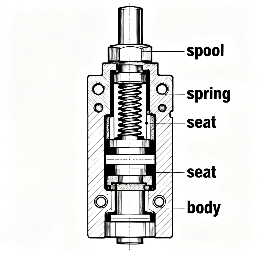 Cartridge Valve Cross-section