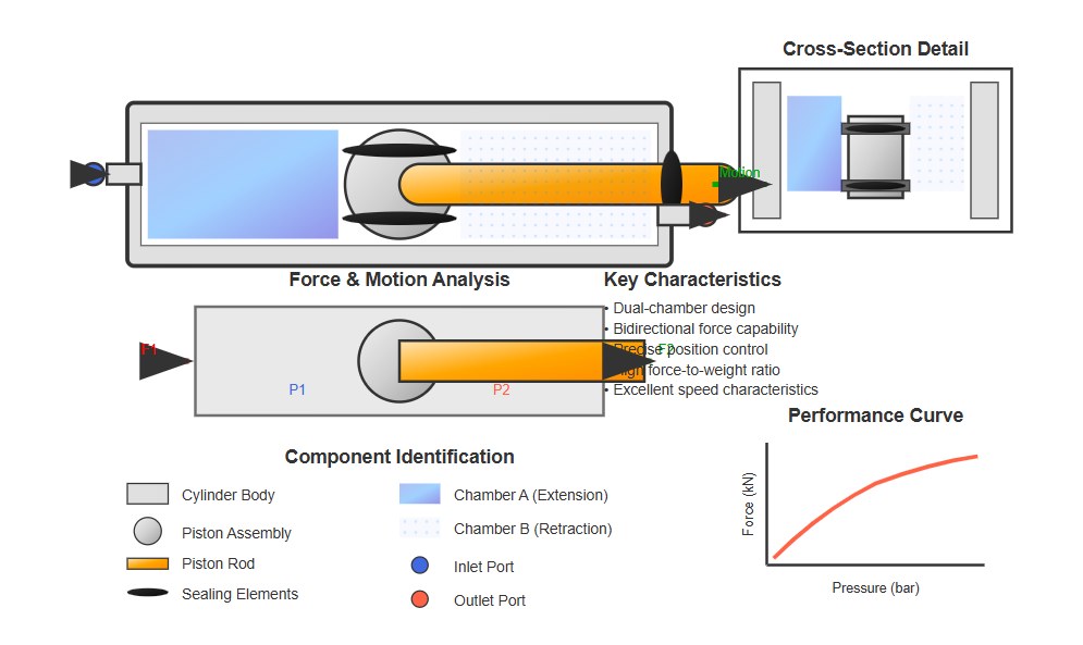 Piston hydraulic cylinder