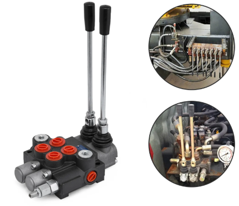 2 spool hydraulic control valve
